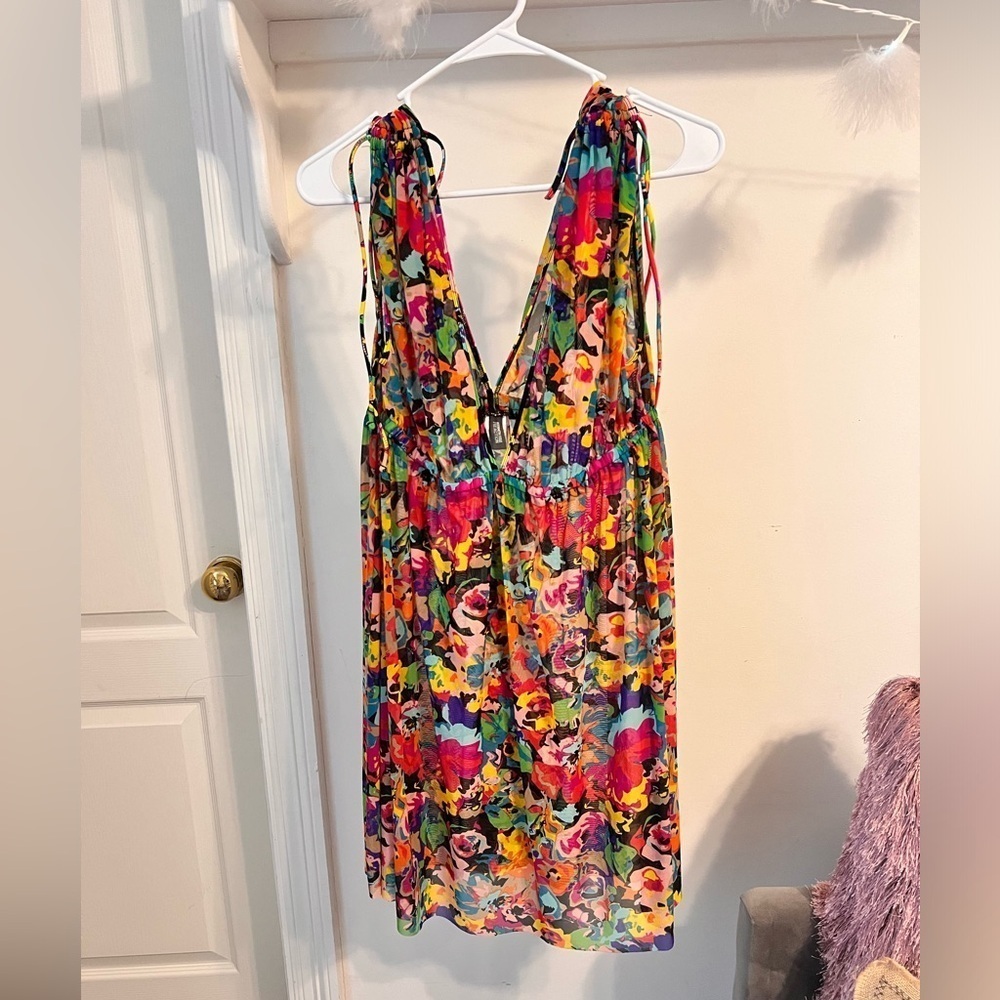 Kenneth Cole Reaction Floral Swimsuit Cover-Up